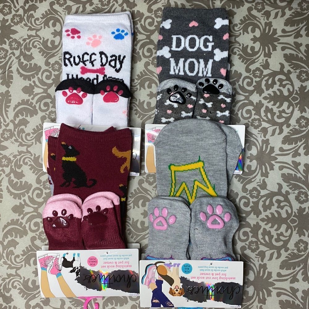 Chatties Matching Sock Set for Pet & Owner for small pups